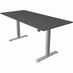 BUREAU RÈGLABLE MOVE1FONCT. MÉMOIRESILVERL180XP80CMANTR. - KERKMANN