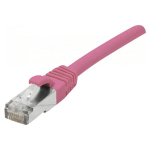 CORDON RJ45 CATEGORIE 6A F/UTP LSOH SNAGLESS ROSE - 1 M