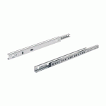 COULISSE À BILLES KA 1730 -TIROIR BOIS -SORTIE PARTIELLE -10KG -20 PAIRES - L430 HETTICH