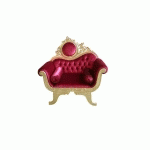 FAUTEUIL BAROQUE DORÉ VCTORIA