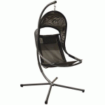 FAUTEUIL SUSPENDU ENYA - NOIR/GRIS - PROLOISIRS