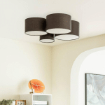 LINDBY MAUREKA PLAFONNIER EN TISSU À QUATRE LAMPES