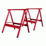 LOT DE 2 TRÉTEAUX MÉTALLIQUES