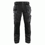 PANTALON DE TRAVAIL ARTISAN STRETCH GRIS FONCÉ/NOIR TAILLE 42 - BLAKLADER