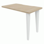 RETOUR EVIDENCE 100 X 60 CM CHÊNE NATUREL PIED BLANC - VINCO