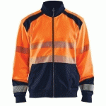 SWEAT ZIPPÉ HAUTE-VISIBILITÉ TAILLE XXXL - BLAKLADER