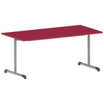 TABLE BANDANA 160 X 80 CM FIXE T5 STRAT CERISE GRIS - MOBIDECOR