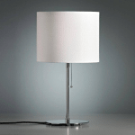 TECNOLUMEN WALTER SCHNEPEL, LAMPE À POSER BLANCHE