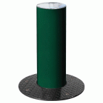 BORNE RÉTRACTABLE Ø 22 CM INOX BROSSÉ - VERT 6005 - PROCITY