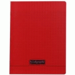 CAHIER PIQUÉ 8000 POLYPRO 17X22 CM 96 PAGES GRANDS CARREAUX 90 G - ROUGE - LOT DE 10