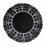 DENTELLE RONDE AJOURÉE 27 CM LITOS NOIR (VENDU PAR 250)