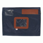 LOT DE 2 - SACOCHE COURRIER À SOUFFLET ALBA 30 X 42 CM BLEU