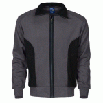 PROJOB 2121 SWEATSHIRT FULL ZIP GRIS - TAILLE XS