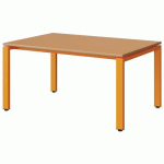 TABLE MALIBU 120X80 T3 SOUDÉ ST ALAISÉ ORAN U340/ORANGE 1028