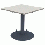 TABLE MANO MOB RÉG. 80X80 STRAT ALAISÉ GRIS PERLE GRIS/NS - MOBIDECOR