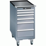 ARMOIRES À TIROIRS GRIS 411X725X840 AVEC 6 TIROIRS 75KG - LISTA