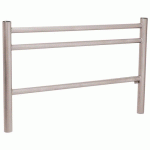 BARRIÈRE TRIO 1.57 M POMMEAU INOX BROSSÉ - ZINC GRIS 7044 - PROCITY