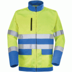 BLOUSON FLUO BASE XP 9D81 - JAUNE FLUO / AZUR - 0 - CEPOVETT SAFETY