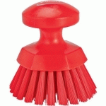 BROSSE RONDE SOLEIL Ø110 MM DUR ROUGE - VIKAN