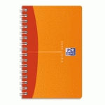 CARNET OXFORD OFFICE  - RELIURE INTEGRALE - 9X14CM - 180 PAGES - 5X5 - COUVERTURES POLYPRO ASSORTIES - MY COLOR
