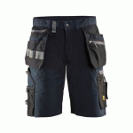 SHORT ARTISAN AVEC STRETCH MARINE FONCÉ NOIR TAILLE C56 - BLAKLADER