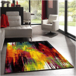 UNAMOURDETAPIS - 40X60 - TAPIS SALON BELO 1 MULTICOLORE 40X60 OEKO TEX® EN POLYPROPYLÈNE DOUX ET SOYEUX - MULTICOLORE