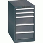 ARMOIRE NOIR 411X725X700 AVEC 5 TIR. 75KG _ 78.449.060 - LISTA