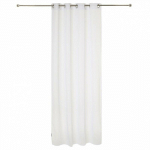 RIDEAU VOILAGE RAYURE 140X240CM BLANC