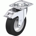 BLICKLE - ROULETTE PIVOTANTE À FREIN Ø 125MM BANDAGE CAOUTCHOUC NR 250KG - L-ALEV 125K-FI