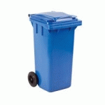 CONTENEUR À DÉCHETS 120 LITRES TRI SÉLECTIF 2 ROUES - BLEU