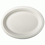 LOT DE 2 - ASSIETTE EN CANNE À SUCRE 
