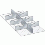 MATÉRIEL DE SUBDIVISION POUR TIROIRS 306X612X200MM - LISTA