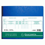 REGISTRE PIQÛRE ACTIONNAIRES EXACOMPTA 9400X, 24 X 32 CM 80 PAGES