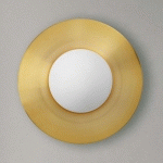 MILOOX BY SFORZIN APPLIQUE HAT EN VERRE AVEC ASSIETTE EN MÉTAL