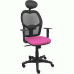 CHAISE DE BUREAU ALOCEN SIMILICUIR B10 - ROSE FLUO - PIQUERAS Y CRESPO
