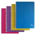 CLAIREFONTAINE CAHIER À SPIRALES LINICOLOR - FORMAT A4 (90 G/M2) - 100 PAGES SÉYÈS - COULEURS ASSORTIES 'INTENSIVE' (PRIX À L'UNITÉ)