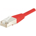 CORDON RJ45 CATEGORIE 6 F/UTP ROUGE - 5 M