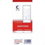 ELVE BLOC ADDITION 50 FEUILLETS 102X235 MM 50/2 AUTOCOPIANT