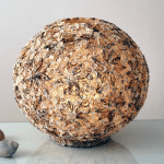 HOLLÄNDER LAMPE À POSER BALLE DE COQUILLAGES, 40 CM