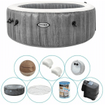 SPA GONFLABLE ROND 216X71 BUBBLE MASSAGE DELUXE INTEX 28442