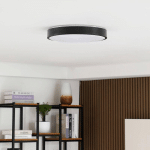 LINDBY SMART PLAFONNIER LED INNES NOIR 38 CM RVB CCT TUYA