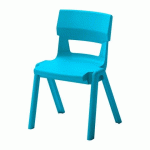 LOT DE 4 - CHAISE SCOLAIRE CLEO TAILLE 4 - PRIMAIRE CP / CE1 - TURQUOISE