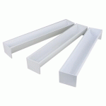 MATFER - GOUTTIÈRE À BÛCHES POLYSTYRÈNE DEMI-CERCLE - 351013
