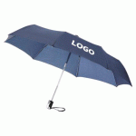 PARAPLUIE PLIABLE PUBLICITAIRE Ø 98 CM BLEU MARINE - MARQUAGE 1 COULEUR