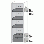 ARMOIRE SÉCURITÉ S-PHOENIX VOL.2-90 S90.196.060.FDAC BLANC - ASECOS