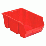 LOT DE 8 - BACS À BEC ÉCONOMIQUES VISO ROUGE - 28 LITRES