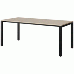 TABLE MALIBU 180X80 T5 SOUDÉ ST ISOS BEIG 1460/BEI NOIR 9005