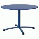 TABLE MALIBU Ø 120 T6 PC STRA ABS BLEU U525/BLEU 5005 - MANUTAN EXPERT