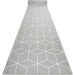 TAPIS DE COULOIR ANTIDÉRAPANT CUBE LA GOMME GRIS 110 CM GREY 110X450 CM