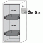 ARMOIRE SÉCURITÉ S-CLASSIC-90 S90.129.060.WDASR JAUNE